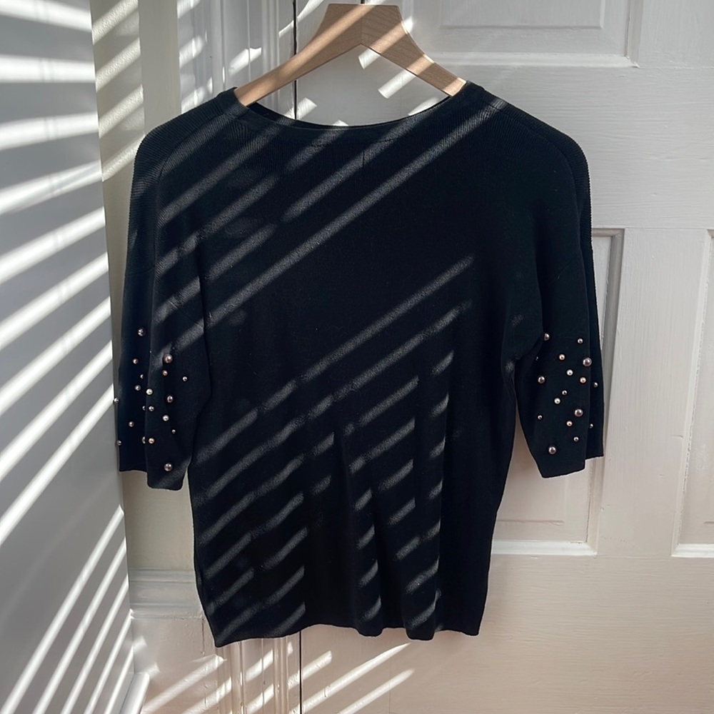 Three Quarter Beaded Sweater